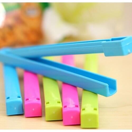 6pcs Food Snack Sealing Bag Clips Large Storage Seal Clamp Plastic Bags Close Clips Keep Food Fresh Home Kitchen Storage Tool