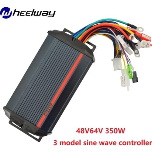 48/64V 350W 500W 800/100W Three Mode Sine Wave 6 Tube Electric Vehicle Controller Two Wheeler DC Brushless Controller Accessorie