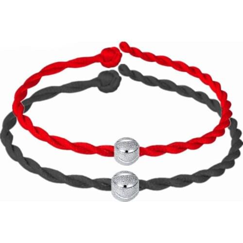 925 SV Crescent Moon transport Bead Bracelet lovers foot rope chain accessories