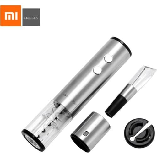 Xiaomi Red Wine Stopper/Automatic Wine Bottle Opener Electric Corkscrew/Fast Decanter Circle Joy Round Stainless Steel Mini Plug
