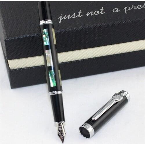 JINHAO 8802 metal fountain Pen School Office supplies male female stationery luxury brand ink pens birthday gift