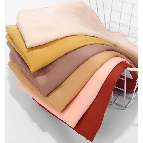 Fashion High-End Silk Hand-Feeling Satin Bag Headscarf AliExpress Headscarf head scarf women hijab scarf for ladies solid color