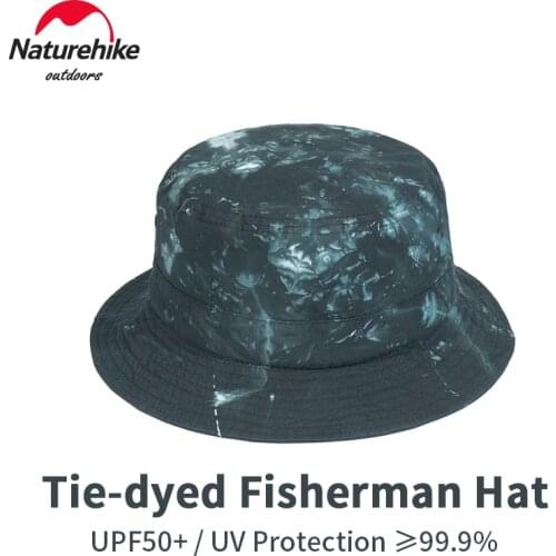 Naturehike Outdoor Hiking Cap UV Resistant Fashion Leisure Summer Tie-Dyed Fisherman Hat Cotton 5.5cm Brim Hat Sun Hat
