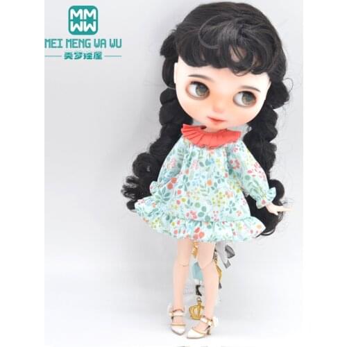 Fits Blyth Azone OB23 OB24 1/6 doll accessories Fashion vintage dress Girls gift