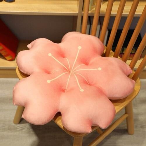 Creative Lovely Sakura Chair Cushion Office Round Mat Student Thicken Pad Girl Heart Birthday Present Decorate Room