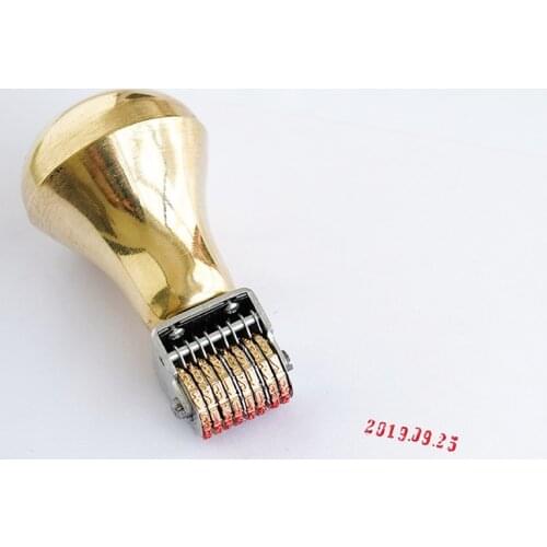 Retro Roller Date Stamp Copper Metal Calendar Stamp Time Stamp diy handmade soap date stamp