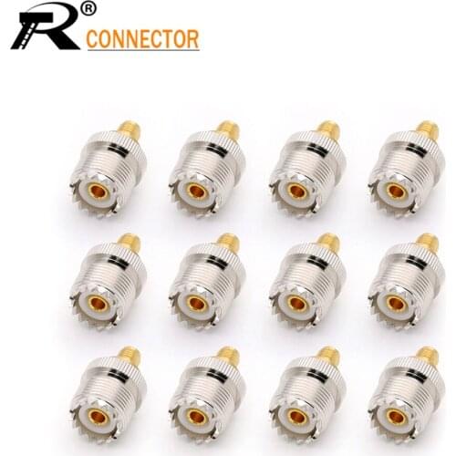 SMA Female Jack to UHF SO239 PL259 Female Jack RF Two Way Coax Adapter Antenna Cable Connector sma-uhf Test Converter for CB