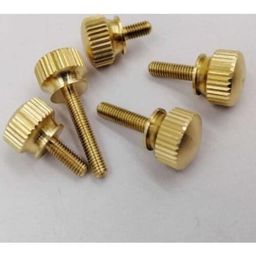 10PCS M3 M4 M5 M6 Hand Tighten Brass Knurled Screws Copper Twist Knurled bolts Computer Chass Bolt Thumb Screw