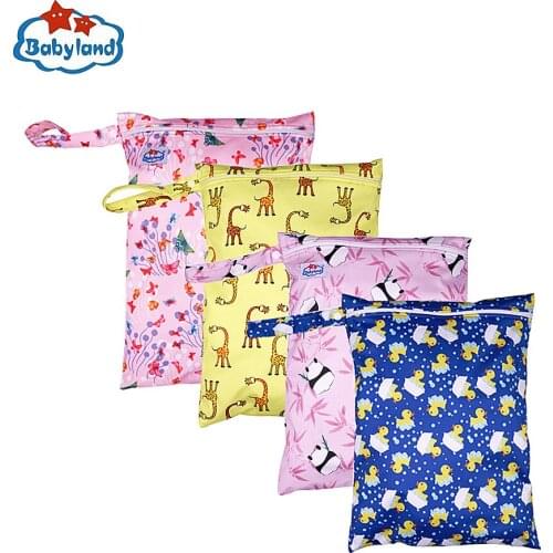 High definition Prints GOOD QUALITY Best Christmas Gifts Wet bag Diaper Bag 7pcs Waterproof Polyester Zipper Bags Free sHIPPING