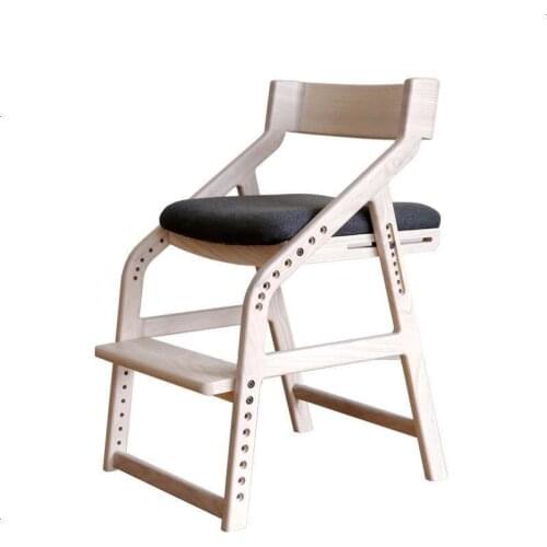 Japanese Toko Solid Wood Lift Writing Chair Childrens Book Chair Corrective Learning Chair Student Computer Chair Adjustable Di