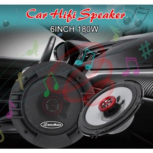 1 Pair 6 Inch 2 Way Car Coaxial Speakers Universal Auto Audio Stereo Full Range Frequency HiFi Speaker Non-destructive