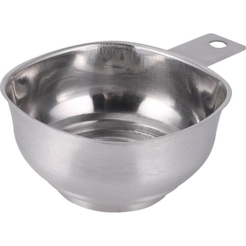1pc Stainless Steel Square Wide Mouth Funnel Large Diameter Oil Leakage Jam Funnel with Handle Kitchen Gadget for Home Kitchen R