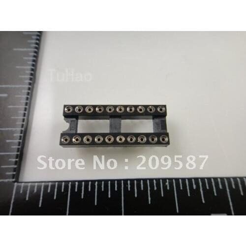 100pcs 20 Pin 2.54mm DIP SIP IC Sockets Adaptor Solder Type