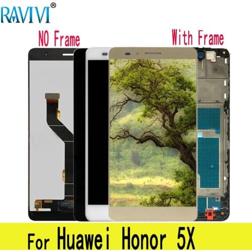 5.5" 2GB Version LCD For Huawei Honor 5X LCD Display Touch Screen Digitizer Assembly Replacement With Frame For Huawei Honor5X