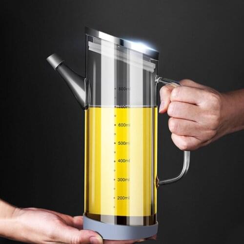 800ml Glass Spice Jar Seasoning Storage Box Container Kitchen Accessories Oil Can Vinegar Soy Sauce Bottle Holder Organization