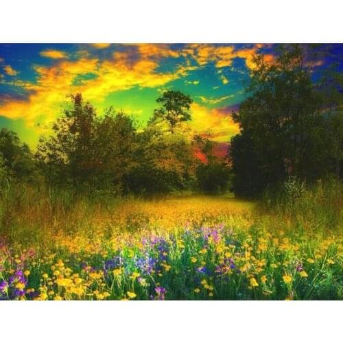 A25401 11CT/14CT/18CT/25CT/28CT oil street patterns Counted Cross Stitch DIY Cross Stitch Kits Embroidery Needlework Sets