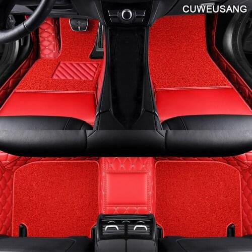 CUWEUSANG Custom Car floor Foot mat For honda accord crv cr-v jazz fit city civic CRZ UR-V INSPIRE auto accessories car-styling