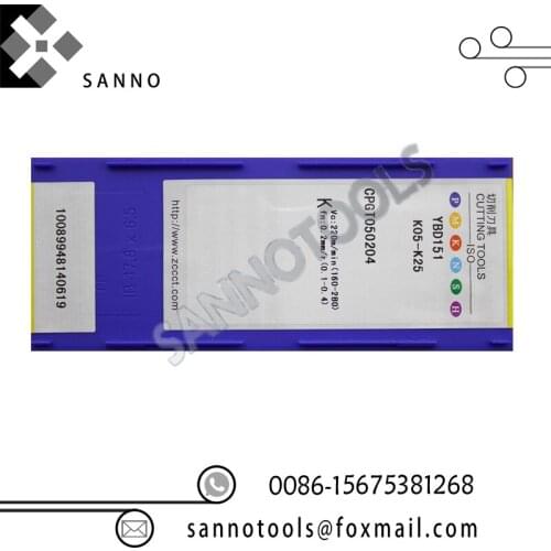 Free shipping! Inexpensive and hot sale turning tools 10pcs/lots YBD151 CPGT050204 cnc carbide turning inserts