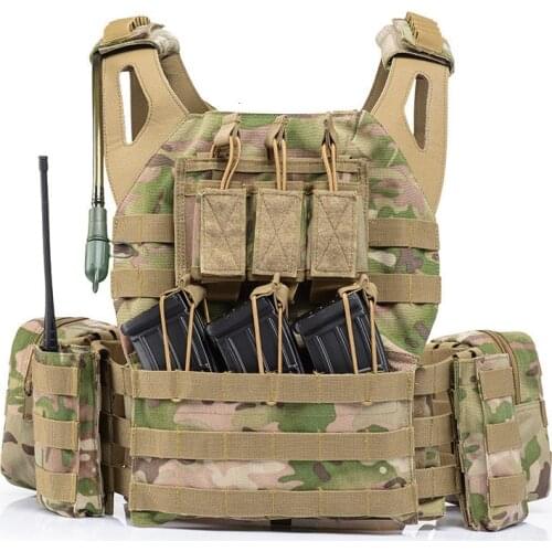 Combat Military Molle System Protect Tactical Vest Outdoor Army Training Hunting Airsofts Snipers Shooting Waistcoat Water Bag
