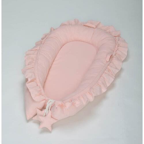 Baby Crib Cradle Cushion Cotton Newborn Cradle Fence 0-24 Months Foldable Crib Baby Playpen