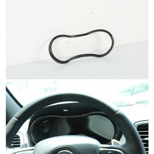 For Jeep Grand Cherokee 2014-2020 Carbon Fiber ABS Car Dashboard Meter Decor Cover Frame Trim