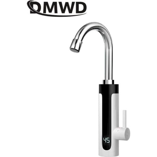 DMWD 3000W Instant Tankless Electric Water Heater Kitchen Faucet Instant Heating Tap Digital Display Under Type 220V