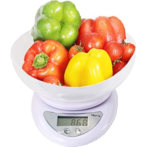 New 5kgx1g/1kgx0.1g Precise Kitchen Digital LED Electronic Scale Kitchen Restaurant Food Weight Measuring Tool