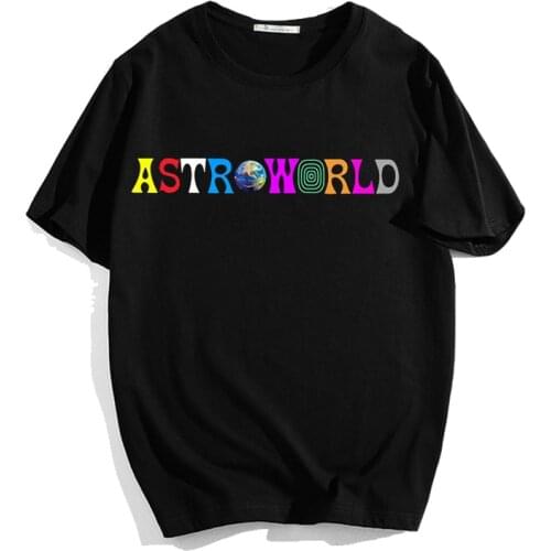 Summer Casual Men Women Travis Scott T Shirt Colour Printed Boys Girls Short Sleeve Tees Tops Fashion Teens Couple T-shirt Gift