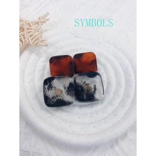 10pcs Resin Imitation Horn Black Large Buttons For Clothing Sweater Suit Coat Vintage Decorations DIY Accessories Wholesale