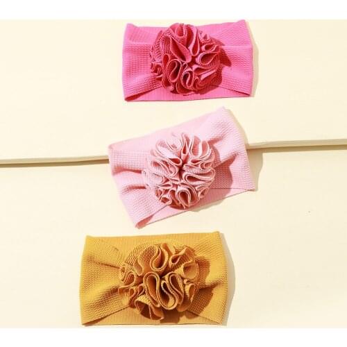 3Pcs Baby Elastic DIY Cloth Butterfly Head Bands Baby Corn Big Head Flower Headband Medal Manufacturer Girls Hair Accessories