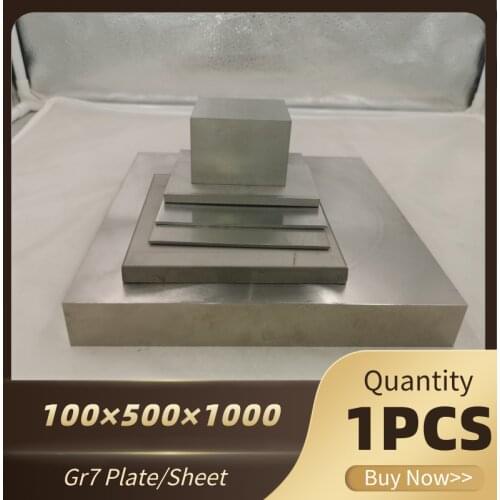 1pcs Gr7 TA9 Ti-0.2Pd Titanium Alloy Plate Ti Sheet 100*500*1000mm For DIY OEM Metalworking Supplies