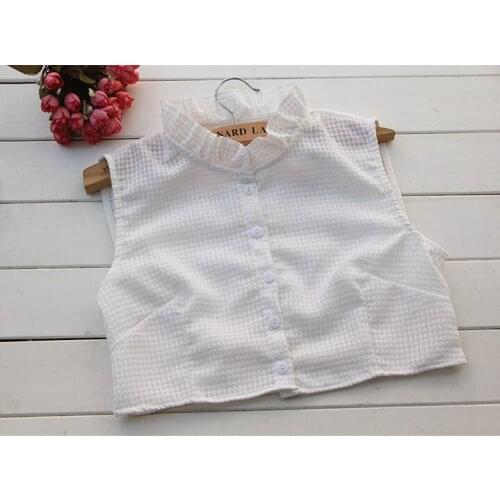 False collar lace shirt collar fake Simple cotton shirt collar Shirt Tops Pointed Fake Collar Decorative Necklace Cloth Apparel