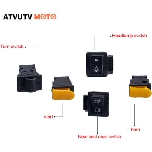 Motorcycle Head Light Horn Dimmer Turn Starter Switch Button For GY6 50cc 60cc 80cc 137qma 139qmb 1p37qma Scooter Moped