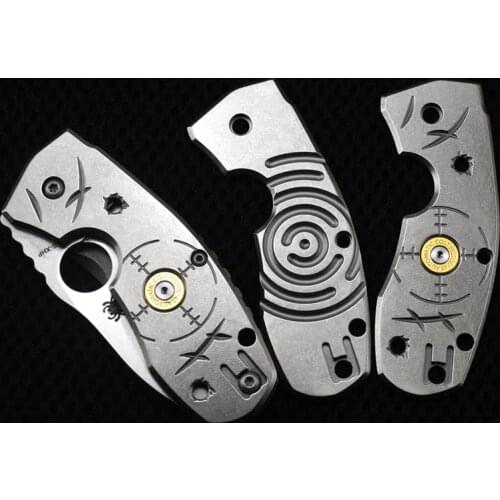 Spider C158 Knife Shank Patch Titanium Shank Wrap Patch Handle C158 Spider EDC Accessories