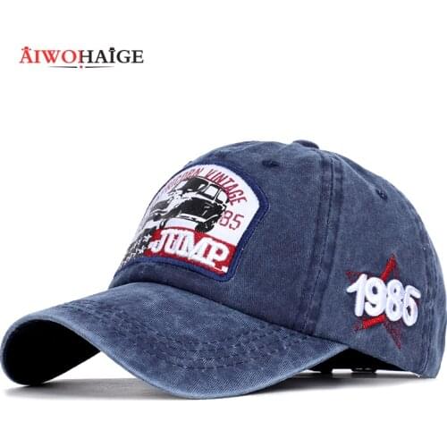2019 New Fashion Vintage Baseball Cap High Quality Casual Hat Spring Man Woman Car Print Washed Cotton Trucker Sport Bone Male