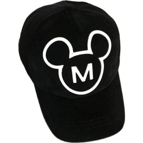 2017 New Children Hip Hop Baseball Cap Winter Plush Mouse head kids Sun Hat Boys Girls snapback Caps for 2-8 years old