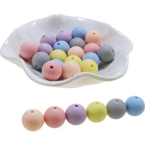 New Candy color Food Grade Silicone Teeth Bead DIY Necklaces Baby Bracelets Babies Chewing Teethers Necklaces Jewelry 100pcs/lot