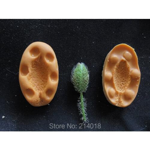 Silicone Mould / Small Poppy Bud/ Sugarcraft Cake Decorating Fondant Silicone Mold Handmade Plants Silicone Rubber PRZY 001