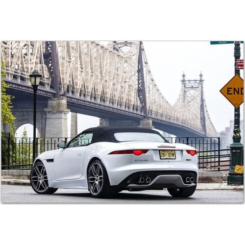 Modern Decorative Painting Jaguar F-Ttype R AWD US Spec Car Picture Posters and Prints Canvas Wall Art for Home Room Decor