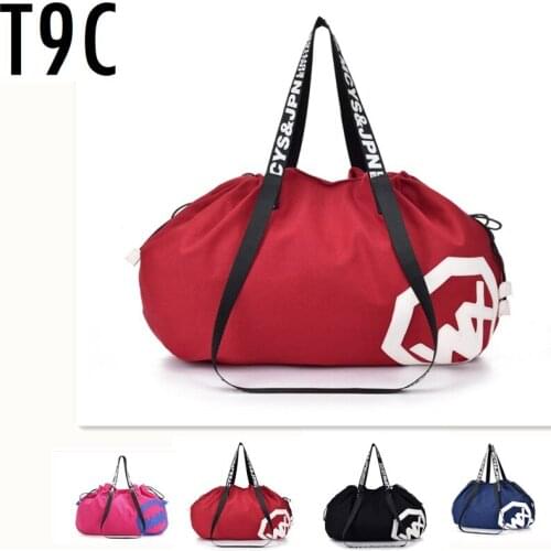 Large Big Capacity Holdall Outdoor Travel Handbag Canvas Gym Bag Yoga Mat Bag Drawstring Sports Bags Sporting Women Fitness Bag