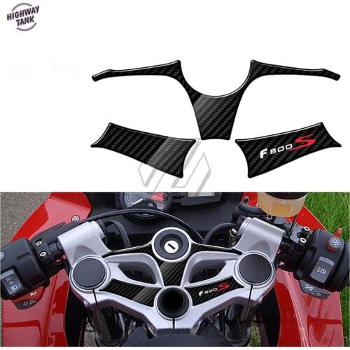 3D Carbon-look Upper Triple Yoke Defender Case for BMW Motorrad F800S 2007-2010