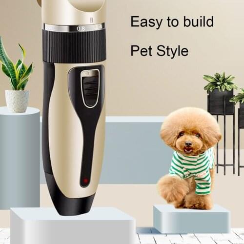 USB Rechargeable Dog Hair Trimmer Pet Hair Remover Cutter Grooming Cat Pet Clipper Rechargeable Low-Noise Pets Hair Cut Machine