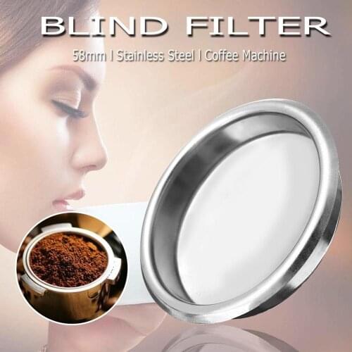 Coffee Machine Universal 58mm Stainless Steel Blank Filter for AIBOS WEGA Rocket