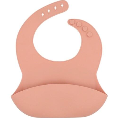 Rainbow&Iris Waterproof Silicone Baby Bibs Adjustable For Children Accessories