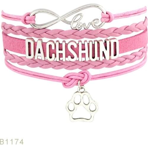 Love Doggie Dog Trainer Person Lover Police Dog Mom Maltese Doberman Dachshund Rottweiler German Shepherd Bracelets for Women