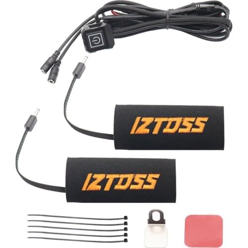 1Pair Universal 12V Motorcycle Heated Handlebar Cover Temperature Control Three Gears Heater Pad Kits IP67 For Motorcycle