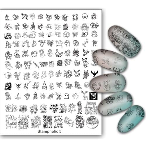 4PC Biggest Size Stampholic nail art image plate nail template CHOOSING DESIGNS nail beauty stencil TOOLS nail disk