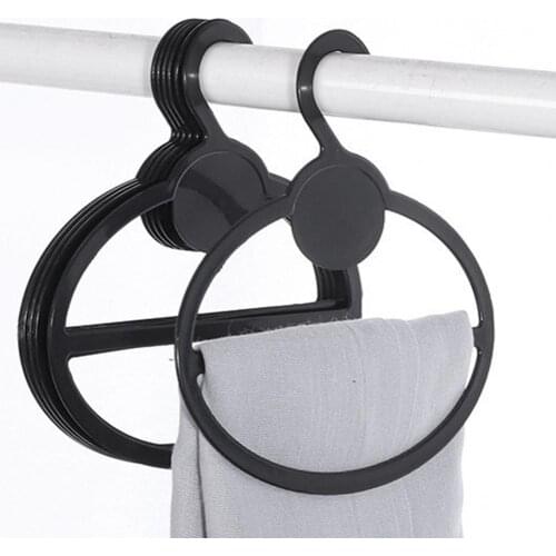 5Pcs Oval Shawl Hanger Load-bearing Hanging Plastic Sturdy Practicality Multifunctional Hanger Rack for Bathroom