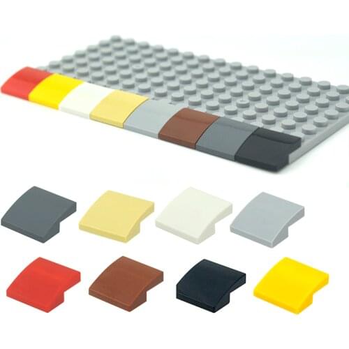 50pcs Slope Curved 2x2 Assembles Particles Building Blocks Educational Creative MOC Tech Parts Compatible with 15068 Toys