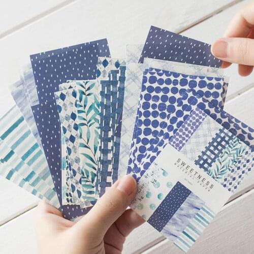 50Pcs Basic Grid Texture Material Paper Junk Journal Planner Craft Paper Scrapbooking Vintage Decorative DIY Craft Photo Albums